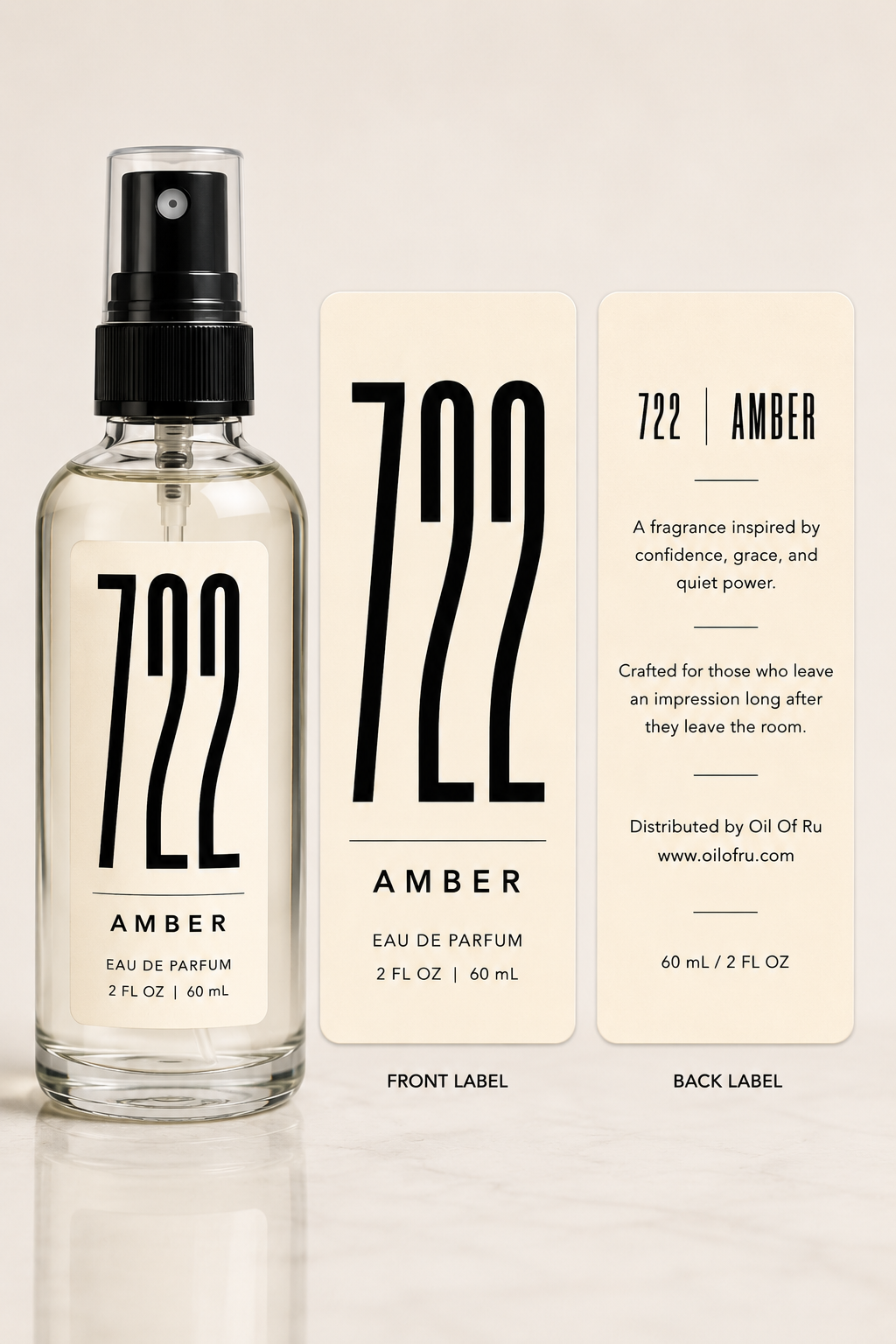 Fragrance 722™️ | CASSIDY AMBER RU0722 | Organic Parfait 4.0