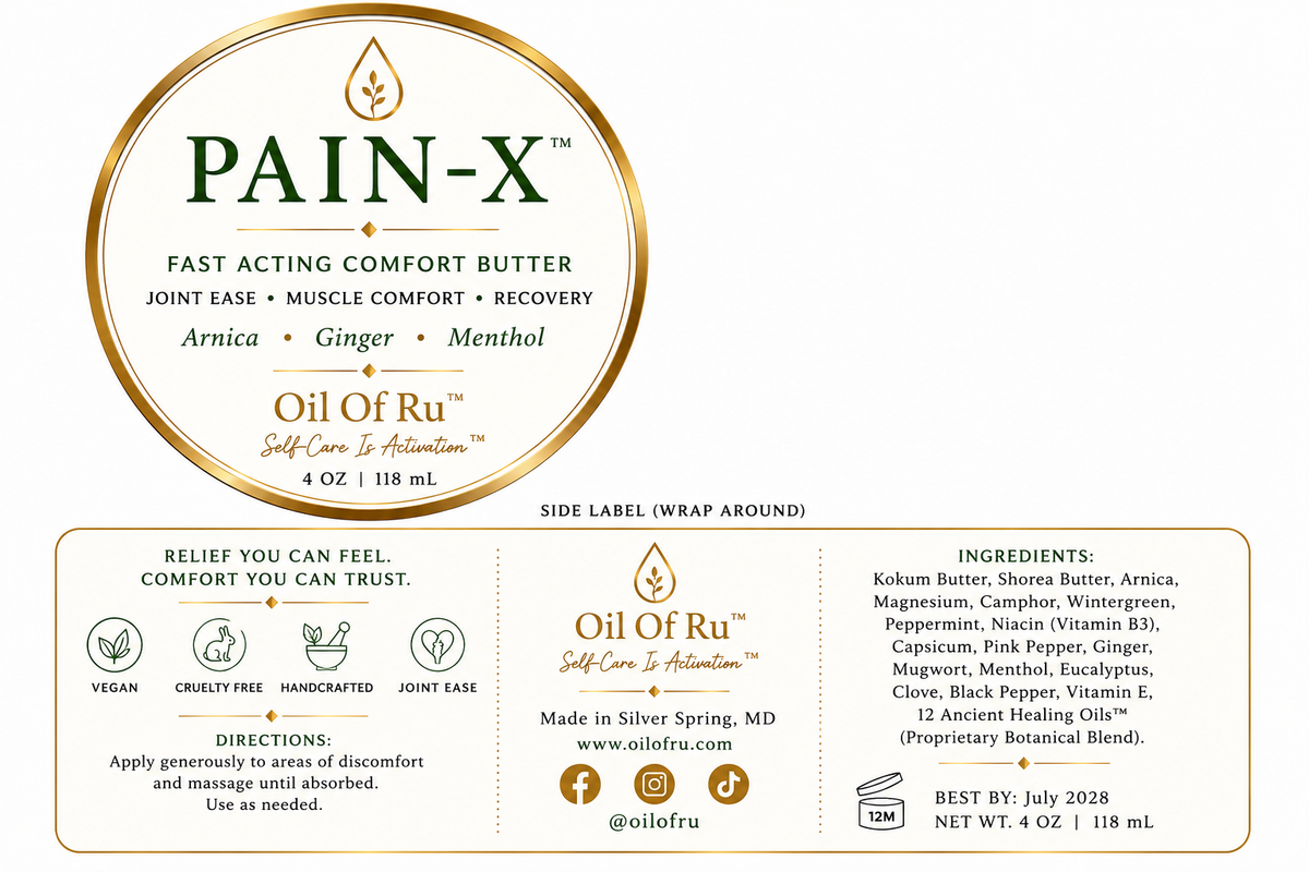 Oil Therapeutic Pain-X: inˈfinədē oil infinede | Bye Bye Pain &amp; Inflammation