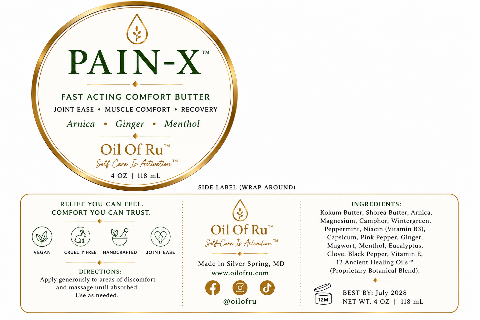 Oil Therapeutic Pain-X: inˈfinədē oil infinede | Bye Bye Pain & Inflation 10 ml