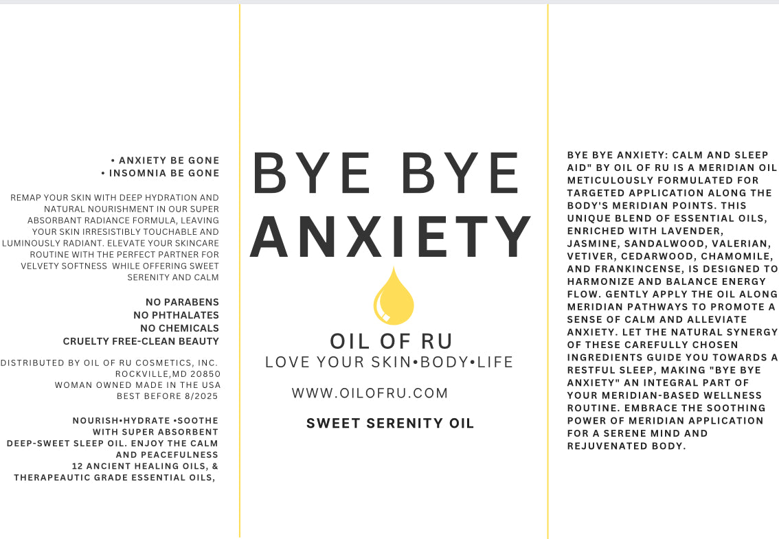 Topical: Bye Bye Anxiety