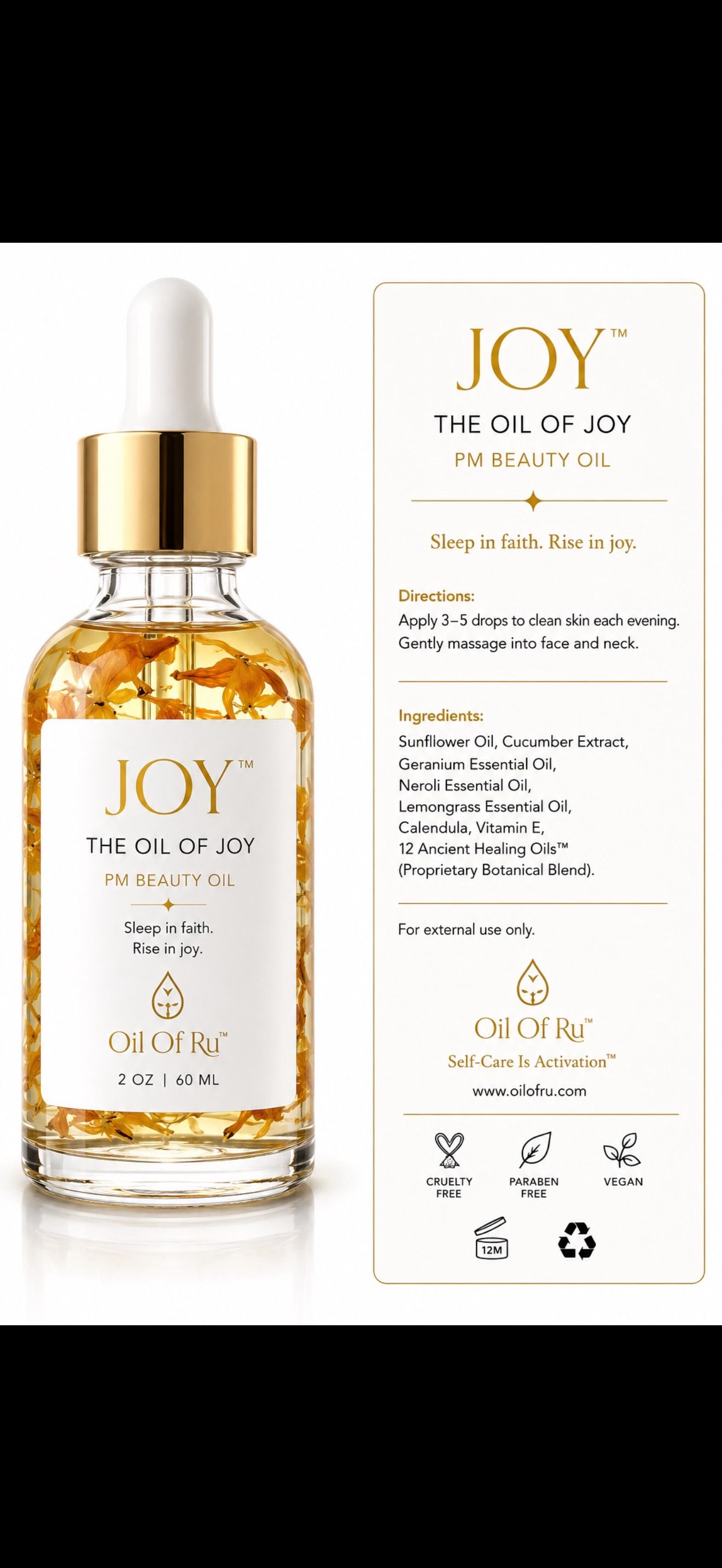Beauty Oil: JOY 2.0 | PM Oil | The Oil Of JOY by OOR