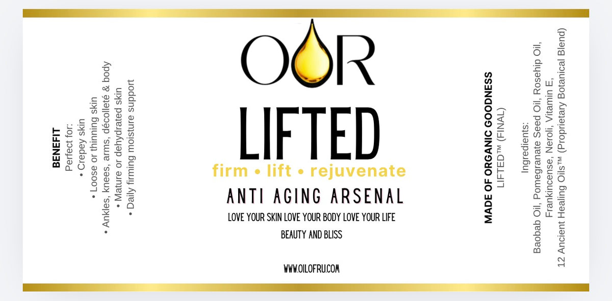 Beauty Oil | LIFTED Beauty Oil by OOR 4oz Crepe Skin Recovery | Firm • Lift • Rejuvenate