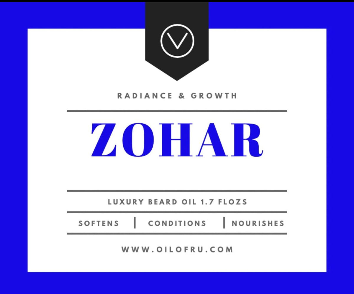 Beard and Scalp: Zohar Growth and Grooming Oil 2.0